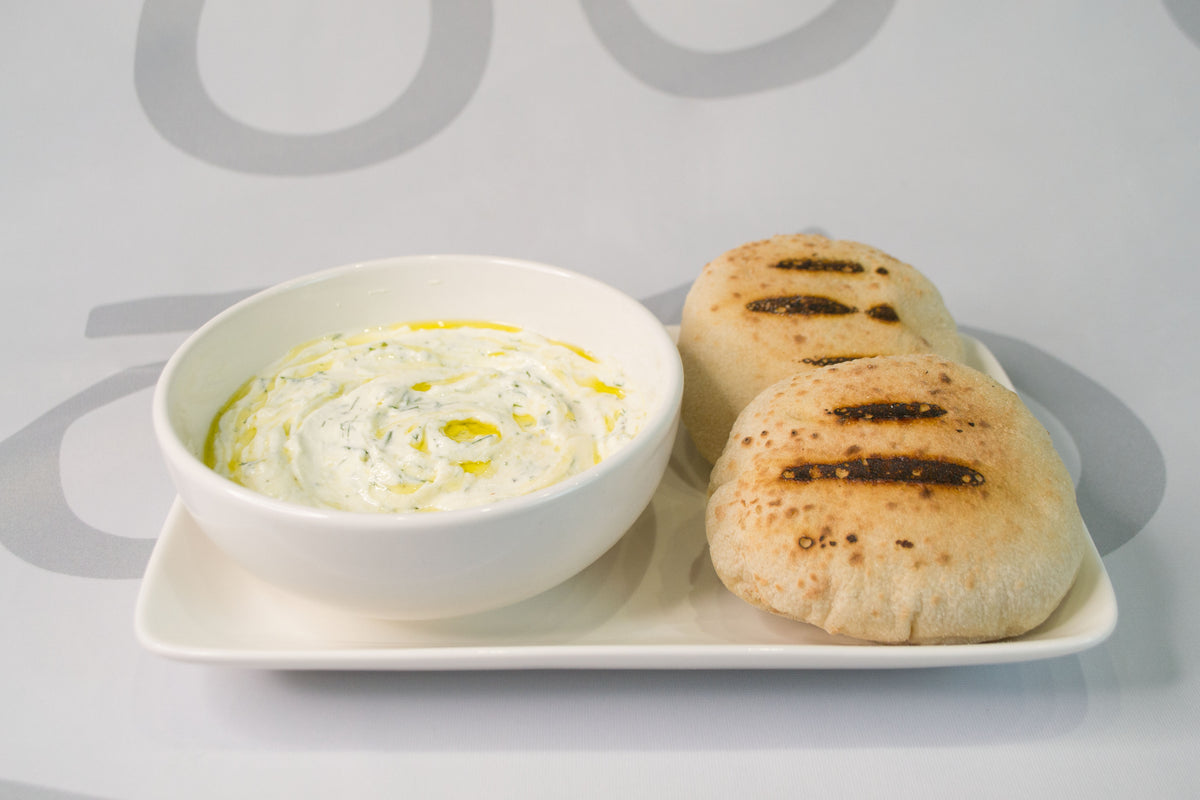 Mediterranean yoghurt and pita