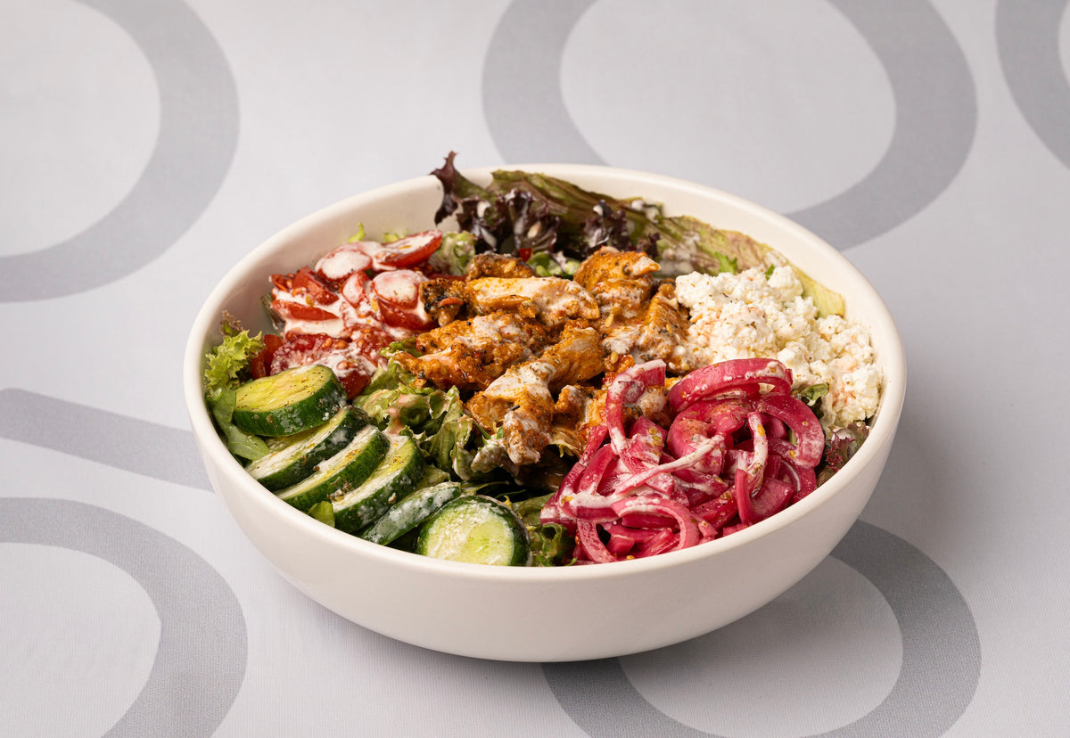 Hot Honey Harissa Chicken Salad